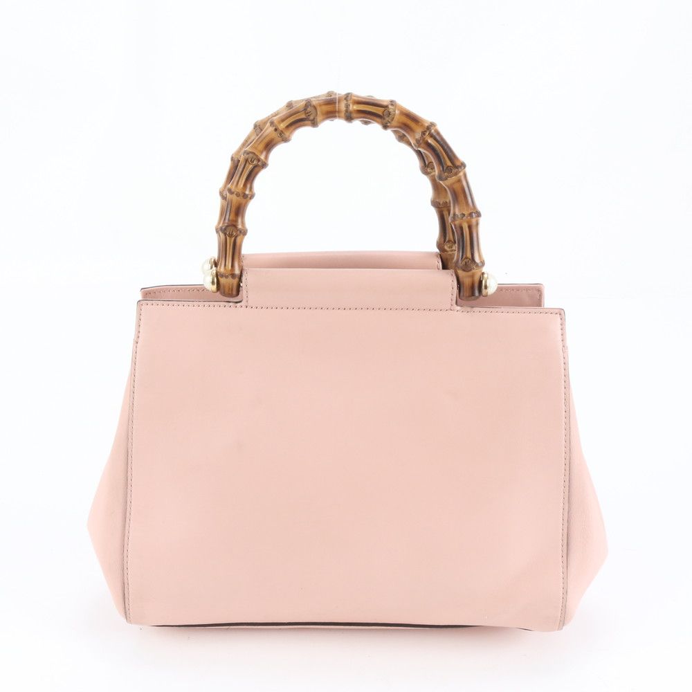 GUCCI グッチ バンブー ニムフェア ハンドバッグ 453767 美品 グッチ バンブー ニムフェア スモール 453767 レザー
