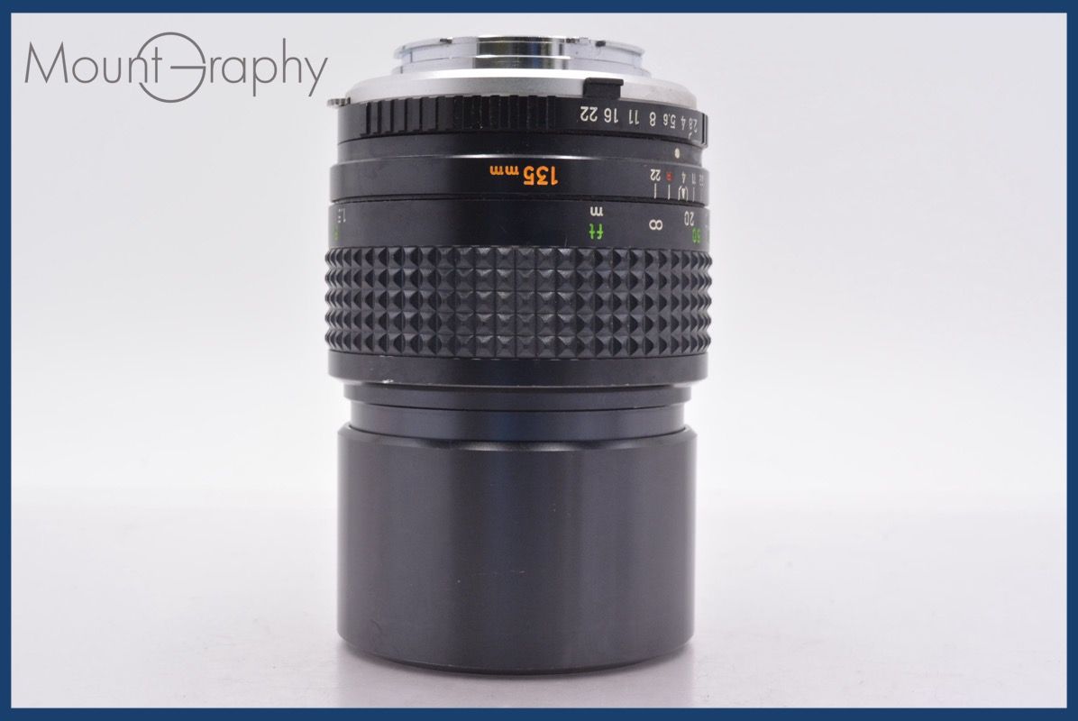 上 ミノルタ MINOLTA MC TELE ROKKOR PF 135 mm F 2 8 前後キャップ レンズフィルター付 同梱無料 am 2323