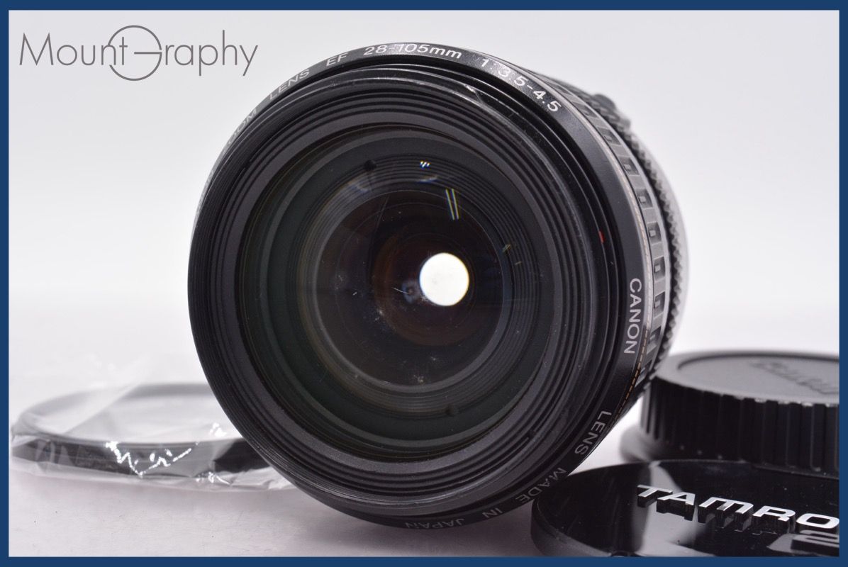 キヤノン Canon EF 28-105mm F3.5-4.5 USM 前後キャップ&レンズ