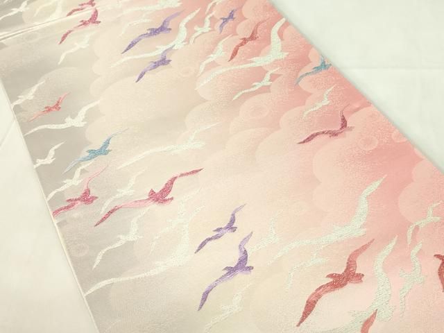 平和屋着物◎六通柄袋帯 飛鳥文 銀糸 正絹 逸品 DAAZ9250qp - メルカリ