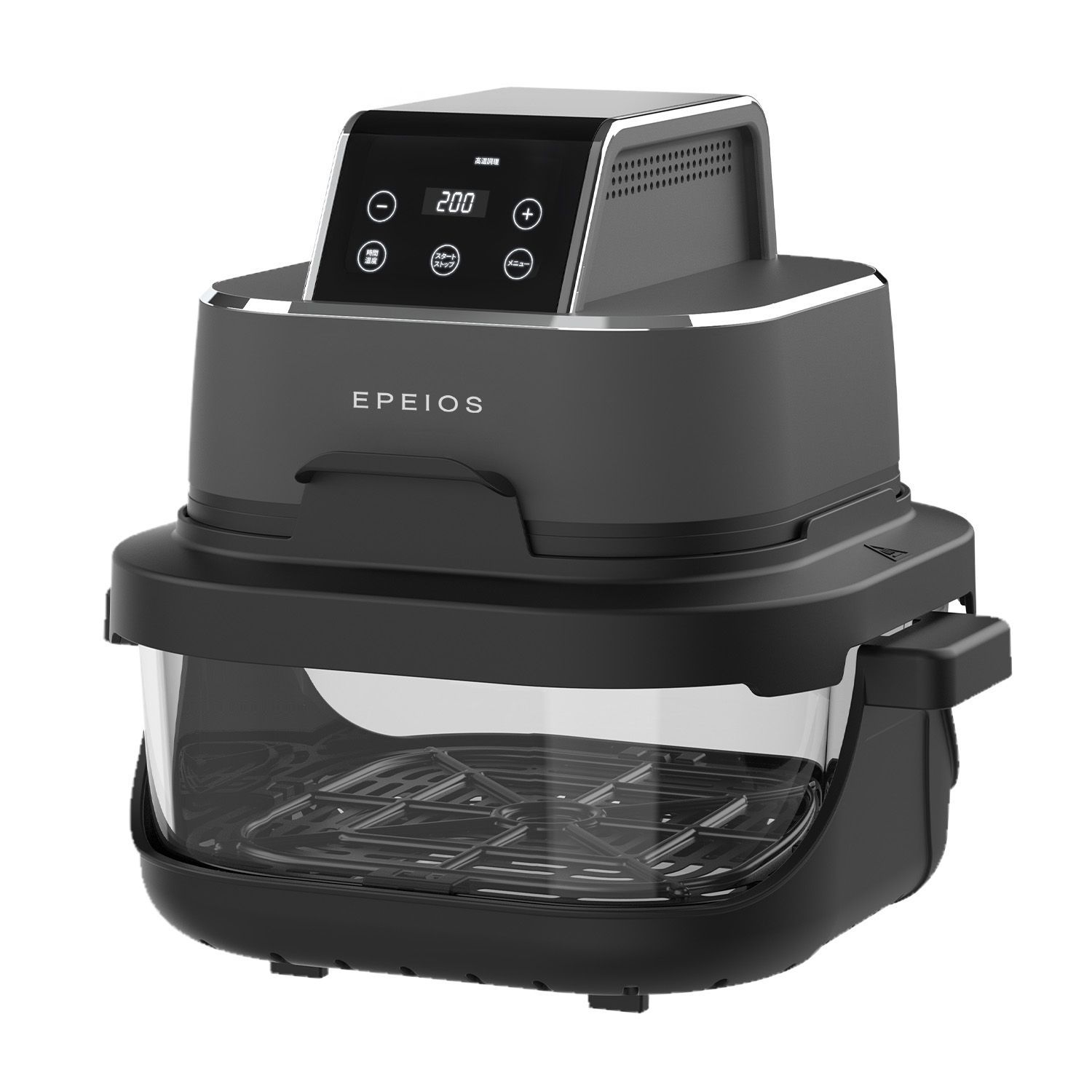 EPEIOS EPAO248 ノンフライヤー 4L＋1.5L ガラスボウル 2点セット