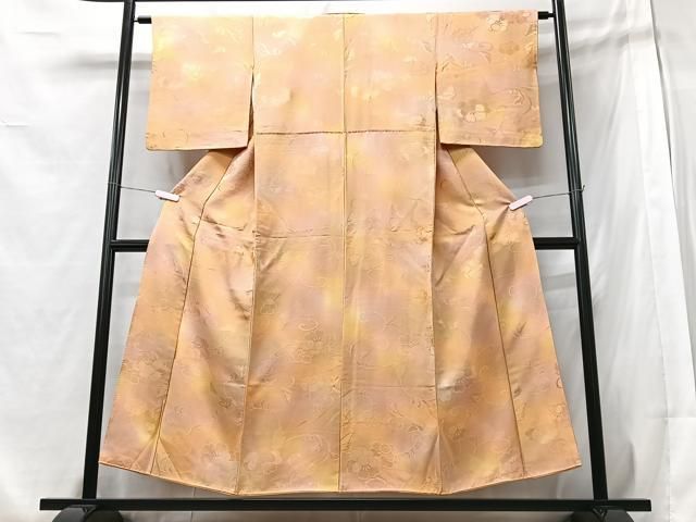 平和屋着物□上質な小紋 花唐草地紋 暈し染め 正絹 逸品 CABB2836xe