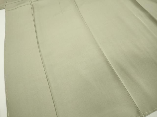 平和屋着物□上質な色無地 作家物 ワンポイント 裏葉柳色 正絹 逸品