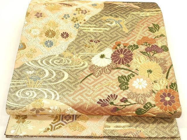 平和屋着物◎本佐賀錦 六通柄袋帯 唐織 慶長小袖 金糸 正絹 逸品