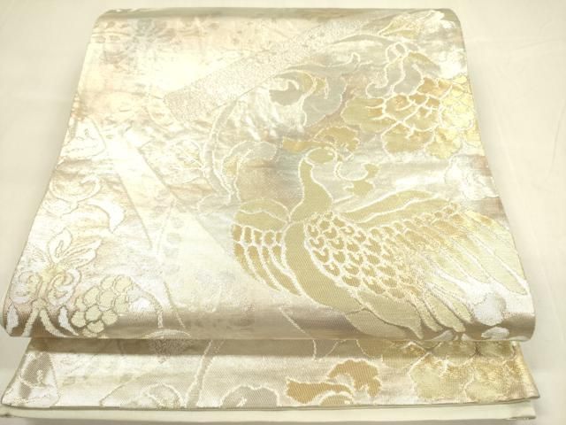 平和屋着物□六通柄袋帯 飛鳥彫金文 天目はく 逸品 kb0349