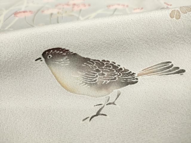 平和屋着物▽訪問着 友禅 作家物 花鳥文 正絹 逸品 AABE3456ck - メルカリ