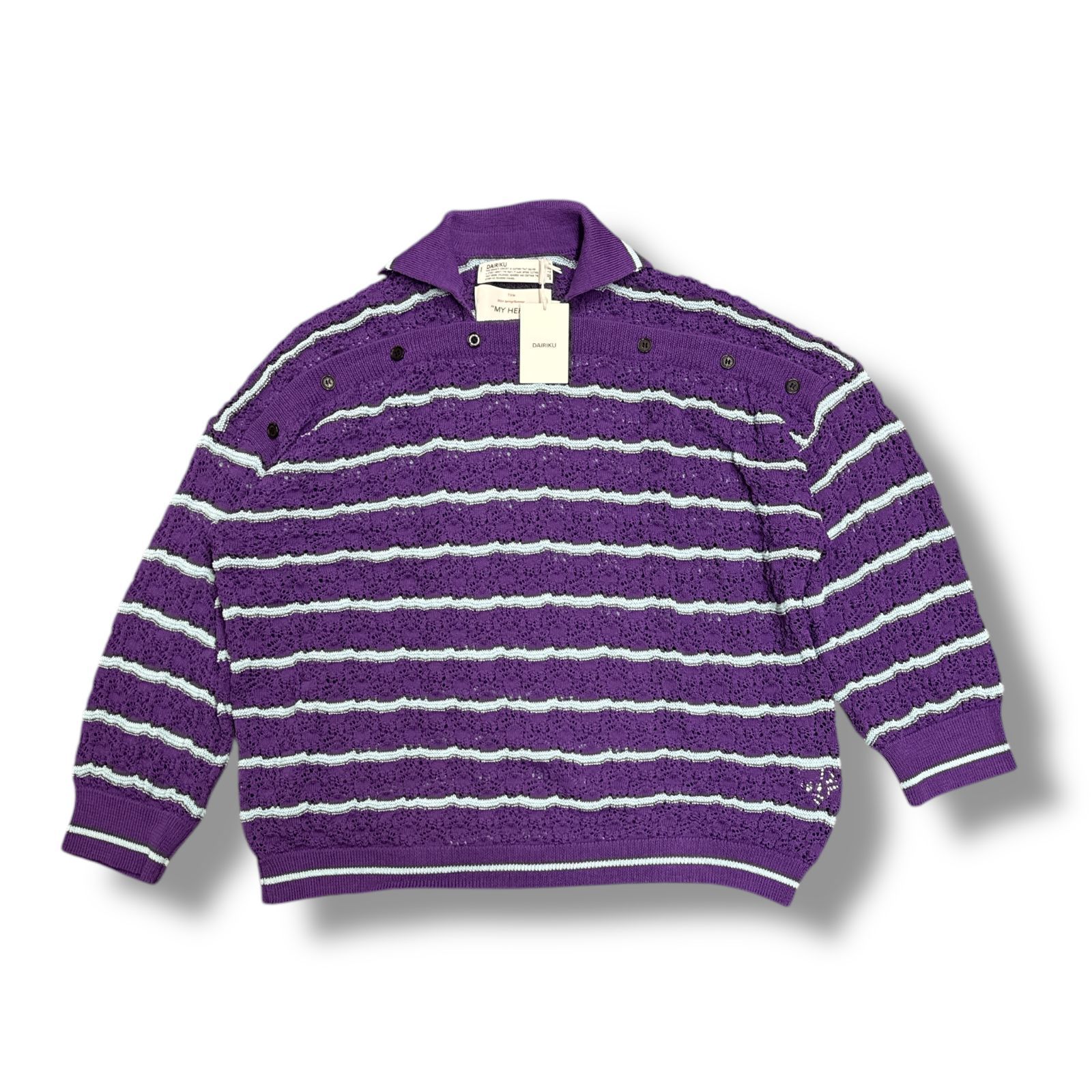 参考上代46200円 未使用 DAIRIKU 24SS Alain Marina Knit アラン