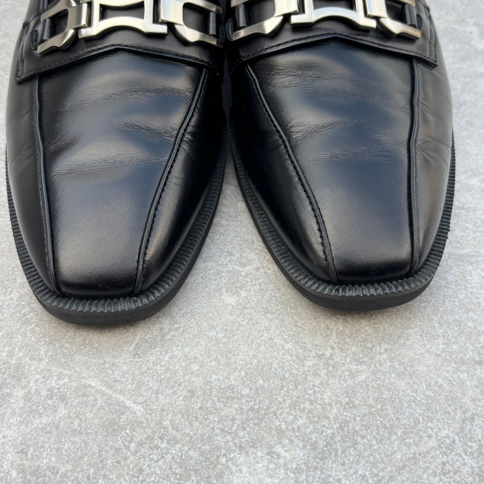 DIANA スクエアビット 金具 ローファー 本革 ブラック 25cm ダイアナ