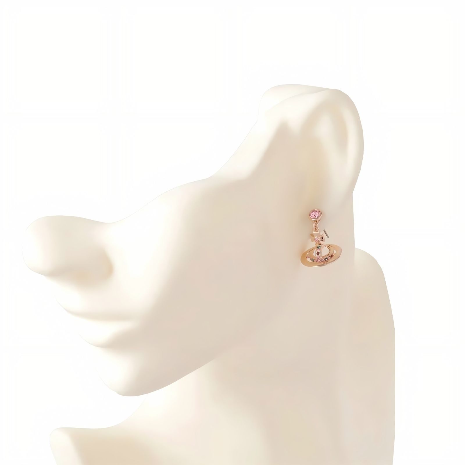 ヴィヴィアンウエストウッド VIVIENNE WESTWOOD ピアス PETITE ORB プチオーブ PINK GOLD ピンクゴールド ピンククリスタル レディース ジュエリー ブランド おしゃれ プレゼント テーパード ピアス(両耳用) 