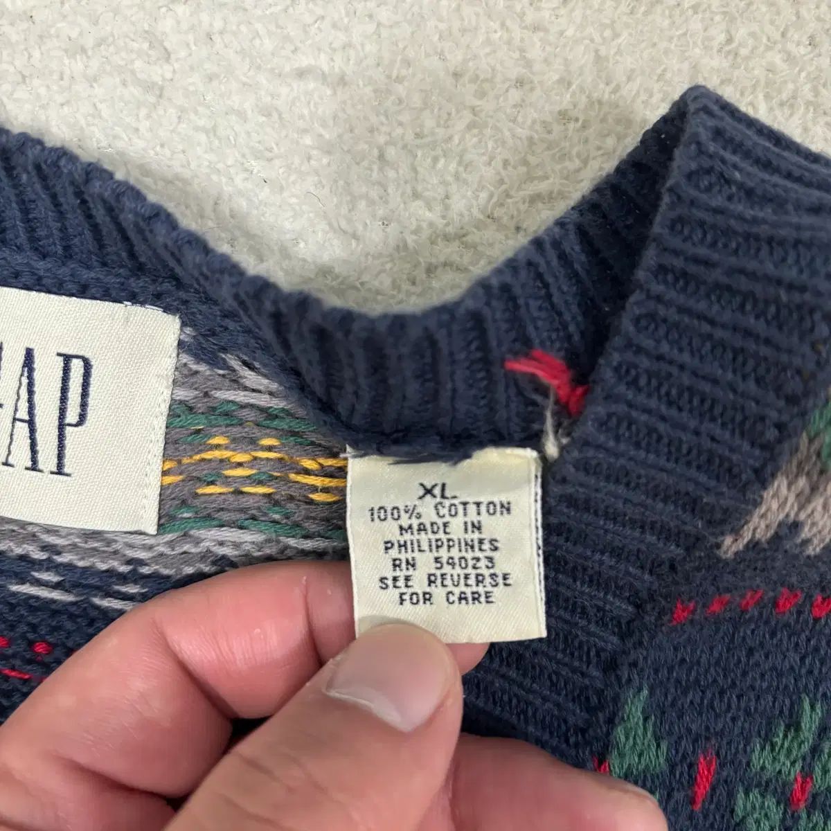XL GAP フェアアイル コットン ニット ベスト 1217-1 ショップから
