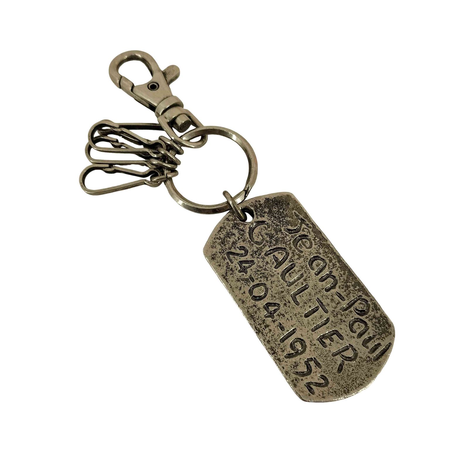 Jean Paul GAULTIER(ジャンポールゴルチエ) 刻印ドックタグキーホルダー メンズ 表記無 【中古】【ブランド古着バズストア】 ジャンポールゴルチエ Jean Paul GAULTIER 刻印ドックタグキーホルダー