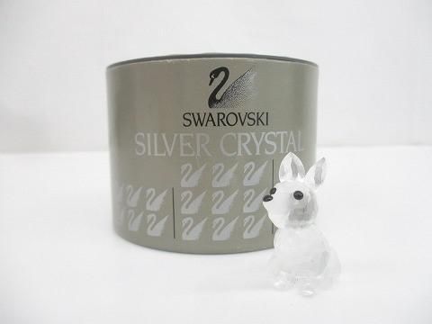 良品 スワロフスキー SWAROVSKI クリスタル キツネ きつね 置物
