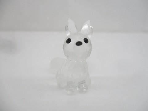 良品 スワロフスキー SWAROVSKI クリスタル キツネ きつね 置物