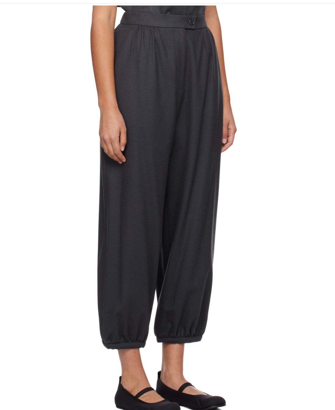 レディース 23 fw ウール シャーリング パンツ サイズ0