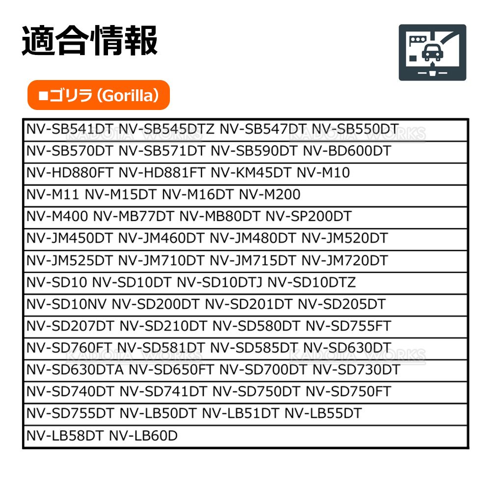 ゴリラ CN-SP707FVL CN-SP710VL CN-SP715VL CN-SP720VL パナソニック