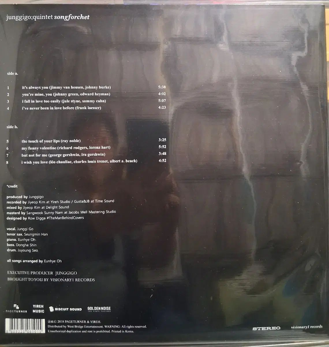 定期刊行物 LP クインテット 1 家 Song For Chet 単純開封