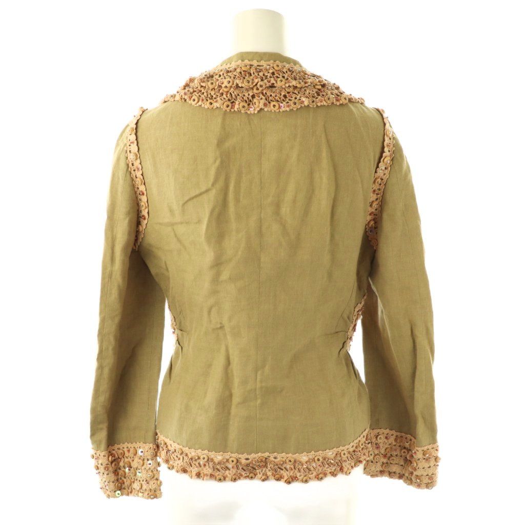 MOSCHINO COUTUREリネン ベージュジャケット MOSCHINO COUTUREリネン ベージュジャケット Moschino JP | 女性用