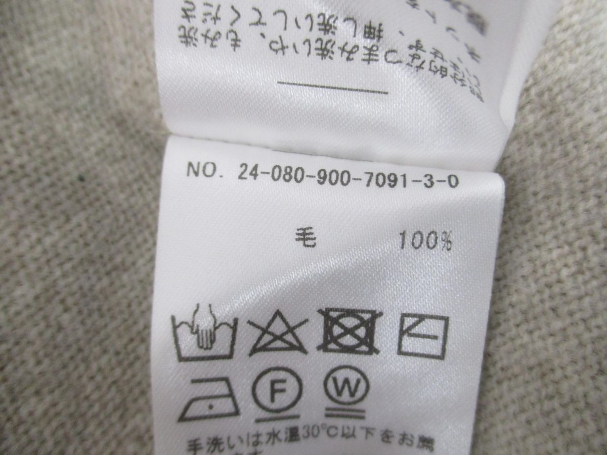  IENA EY 55 Fine ニュージーウール Vプルオーバー F ベージュ レディース その他 その他