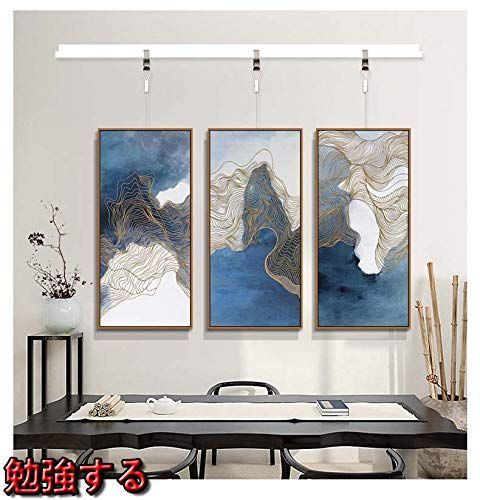 商品 L型 ピクチャーレールセット 2.0 m-4.0 m ピクチャーレール ステンレス鋼 ワイヤー 壁面用 額縁 絵画 クリックレール ホワイト 3