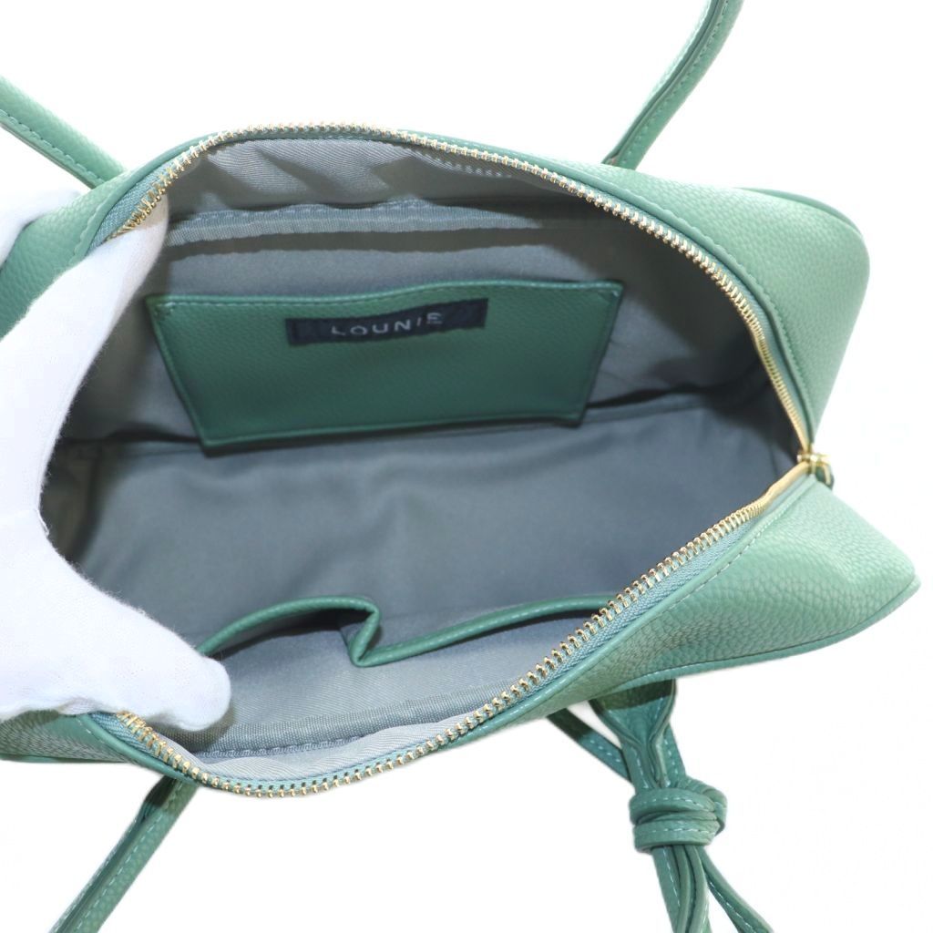 ルーニィ LOUNIE 25AW スクエアボストンバッグ ハンドバッグ フェイク