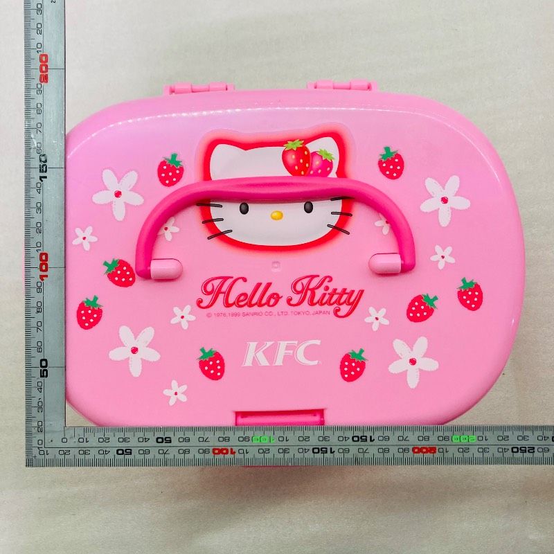 未使用品】ハローキティ かご バスケット ケース 入れ物 KFC 平成