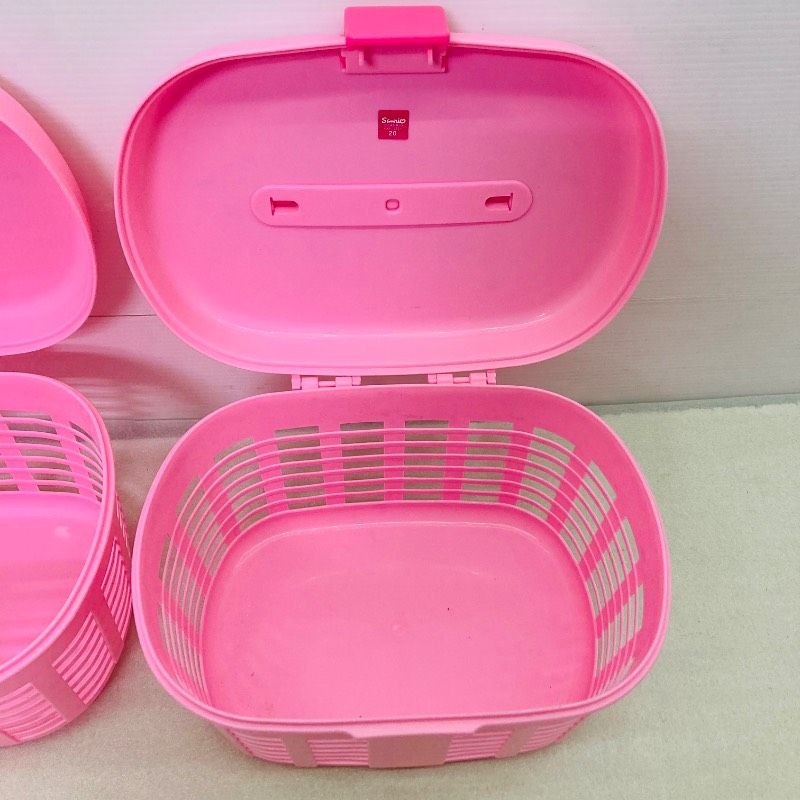 未使用品】【2点セット】ハローキティ かご バスケット ケース 入れ物