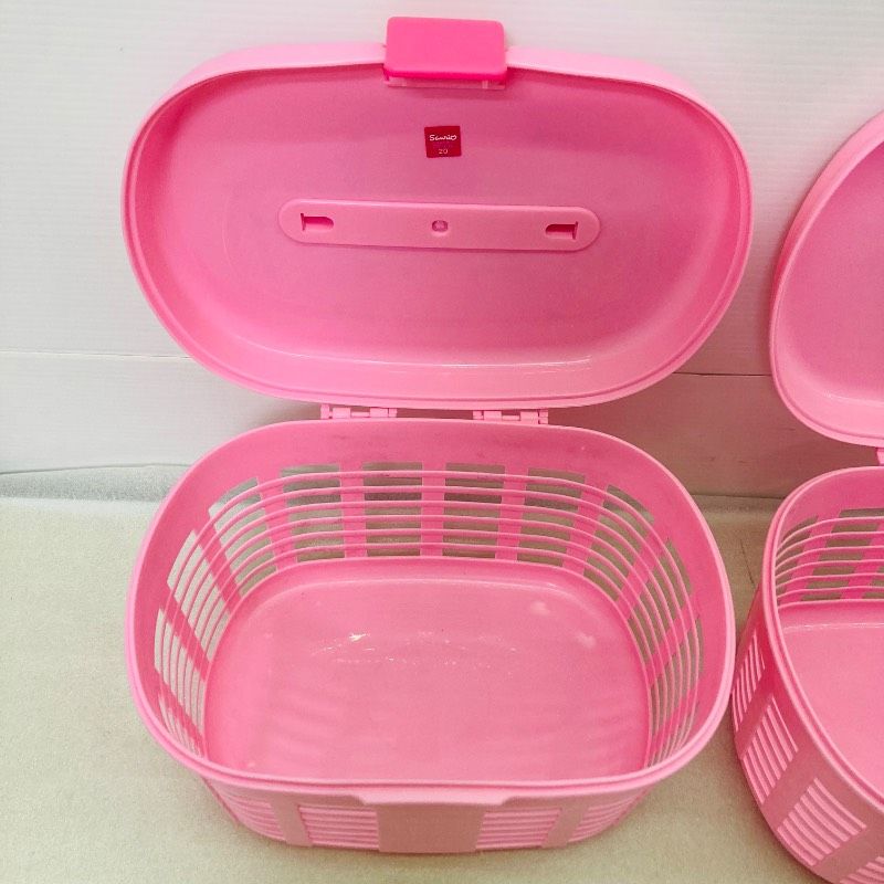 未使用品】【2点セット】ハローキティ かご バスケット ケース 入れ物