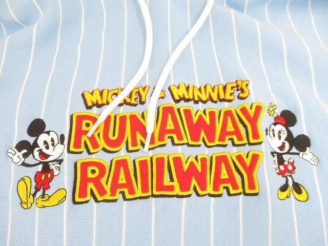 品 ディズニー ミッキーマウス ミッキーとミニーのランナウェイ レイルウェイ パーカスウェット 3 L