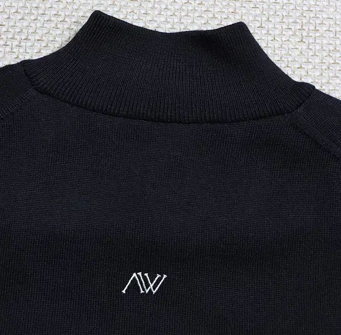 ☆ANEW GOLF☆ アニュー　カシミヤ防風ニット ANEW GOLF(アニューゴルフ) モックネック防風セーター - メルカリ