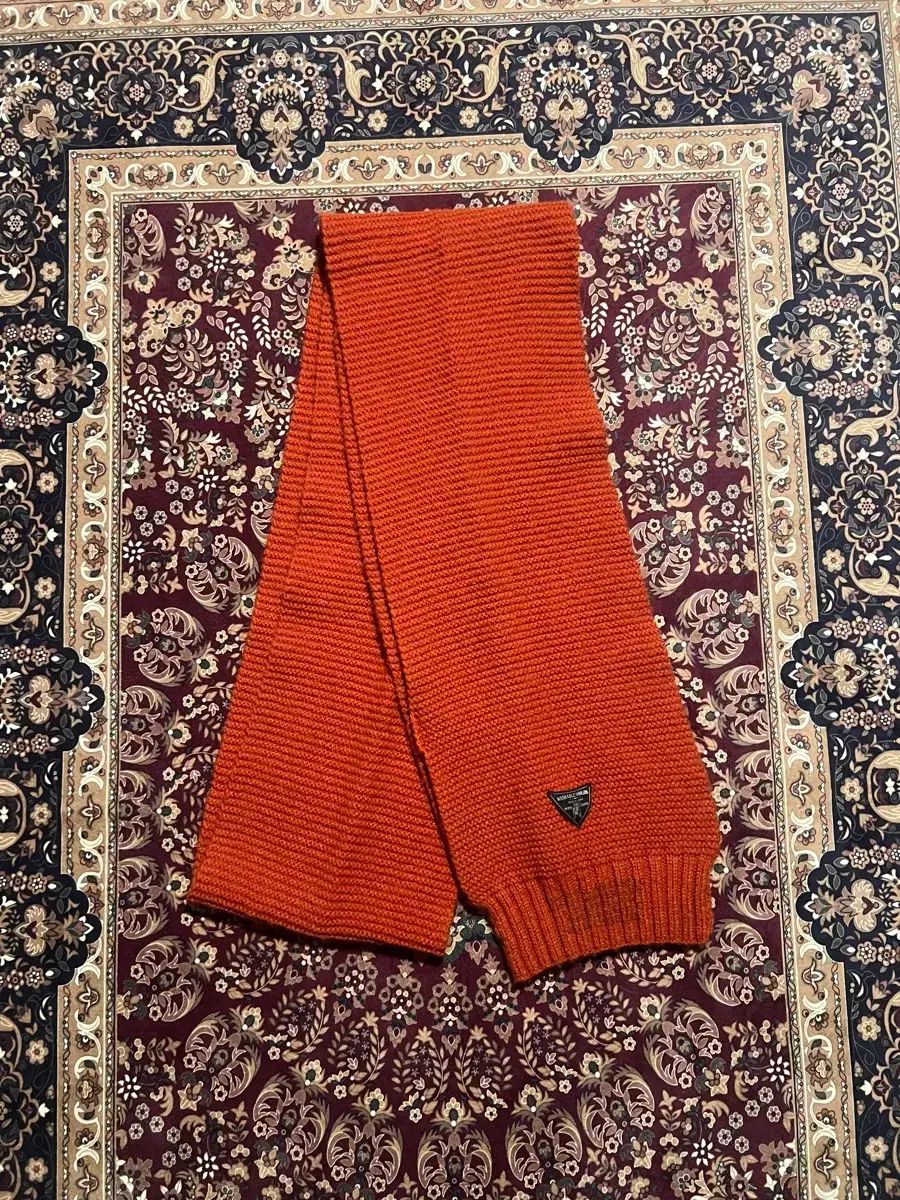 ナイジェル カーボン Nigel Cabourn ウールマフラー オレンジ