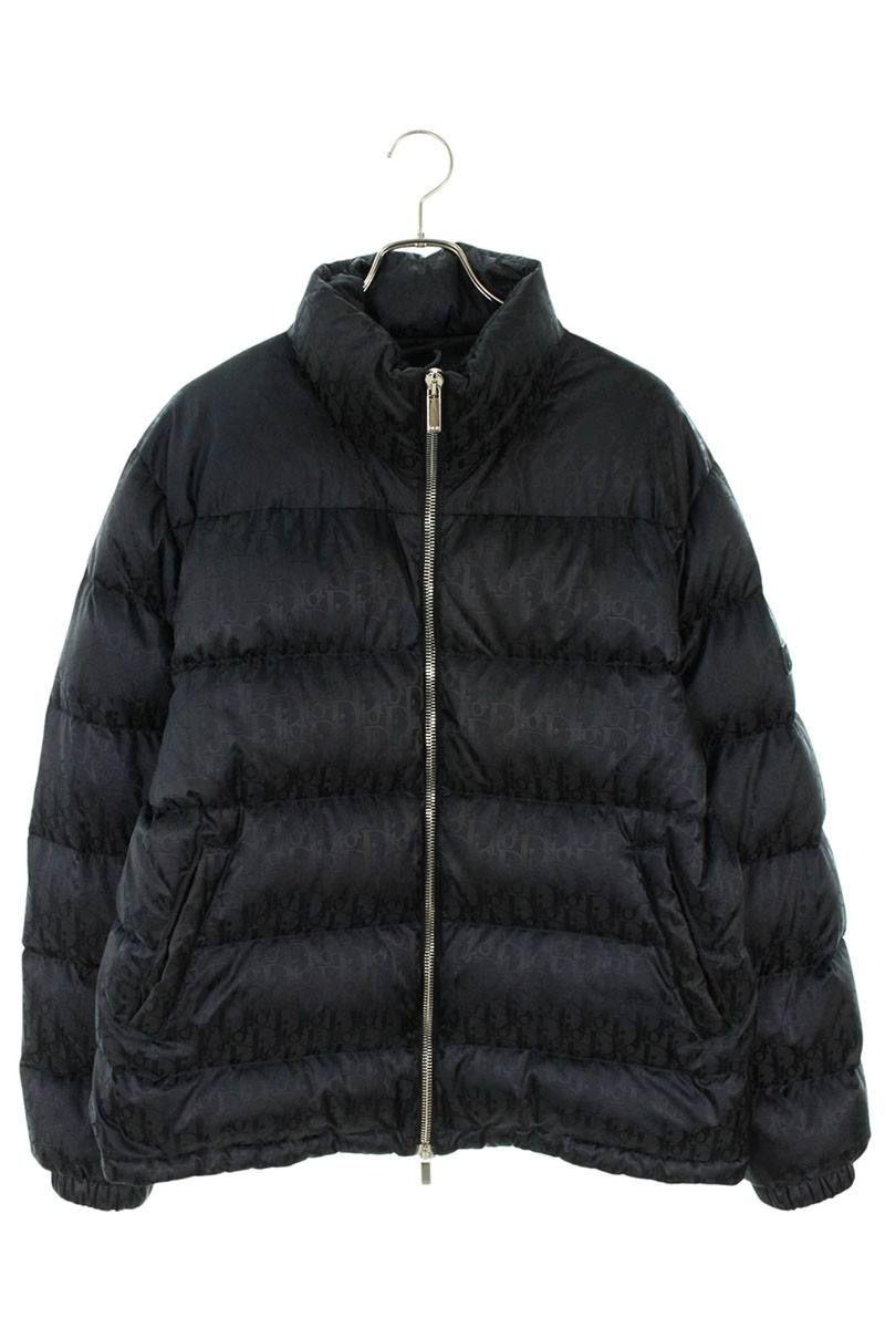 ディオール 943C449A4462 オブリーク総柄ナイロンダウンジャケット