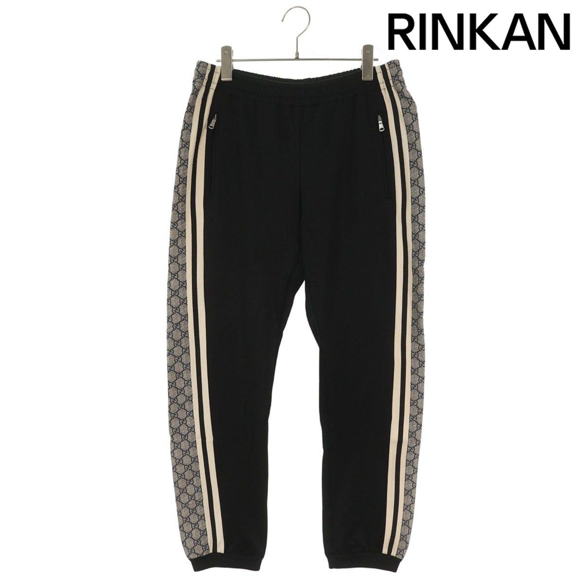 グッチ 545603 XJAC 0 サイドラインテクニカルジャージーロングパンツ メンズ S