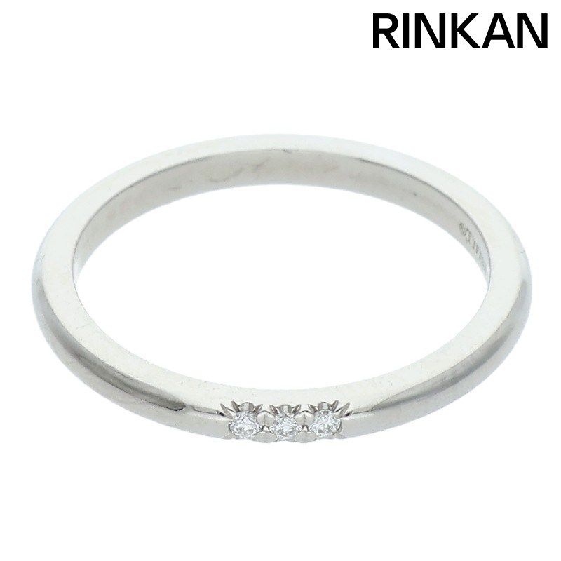 ティファニー クラシックバンド プラチナ3ダイヤリング メンズ 12号