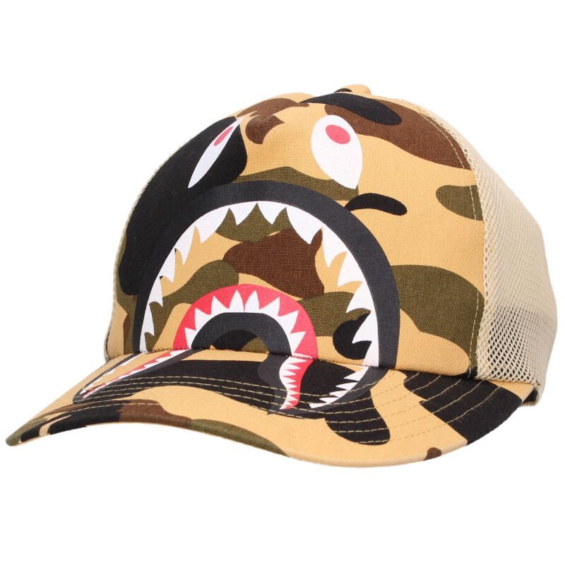 アベイシングエイプ シャークメッシュ帽子 メンズ