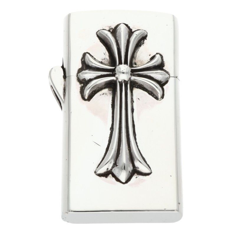 クロムハーツ ZIPPO -V 2 スモールCHクロスナロージッポライター メンズ