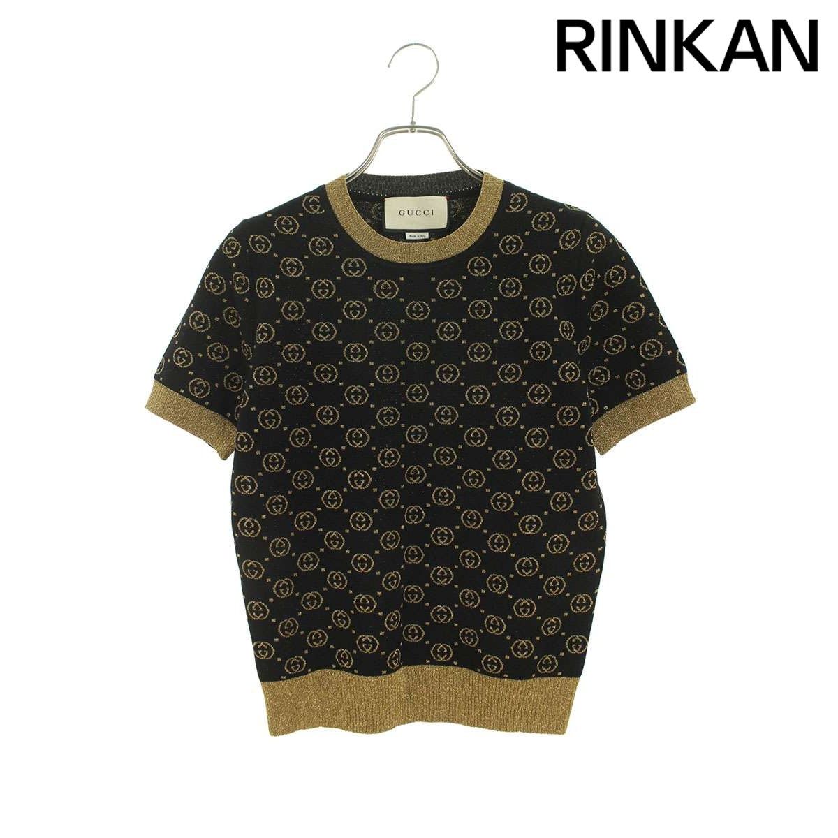 グッチ 554995 XKAHT GGラメニットTシャツ レディース S