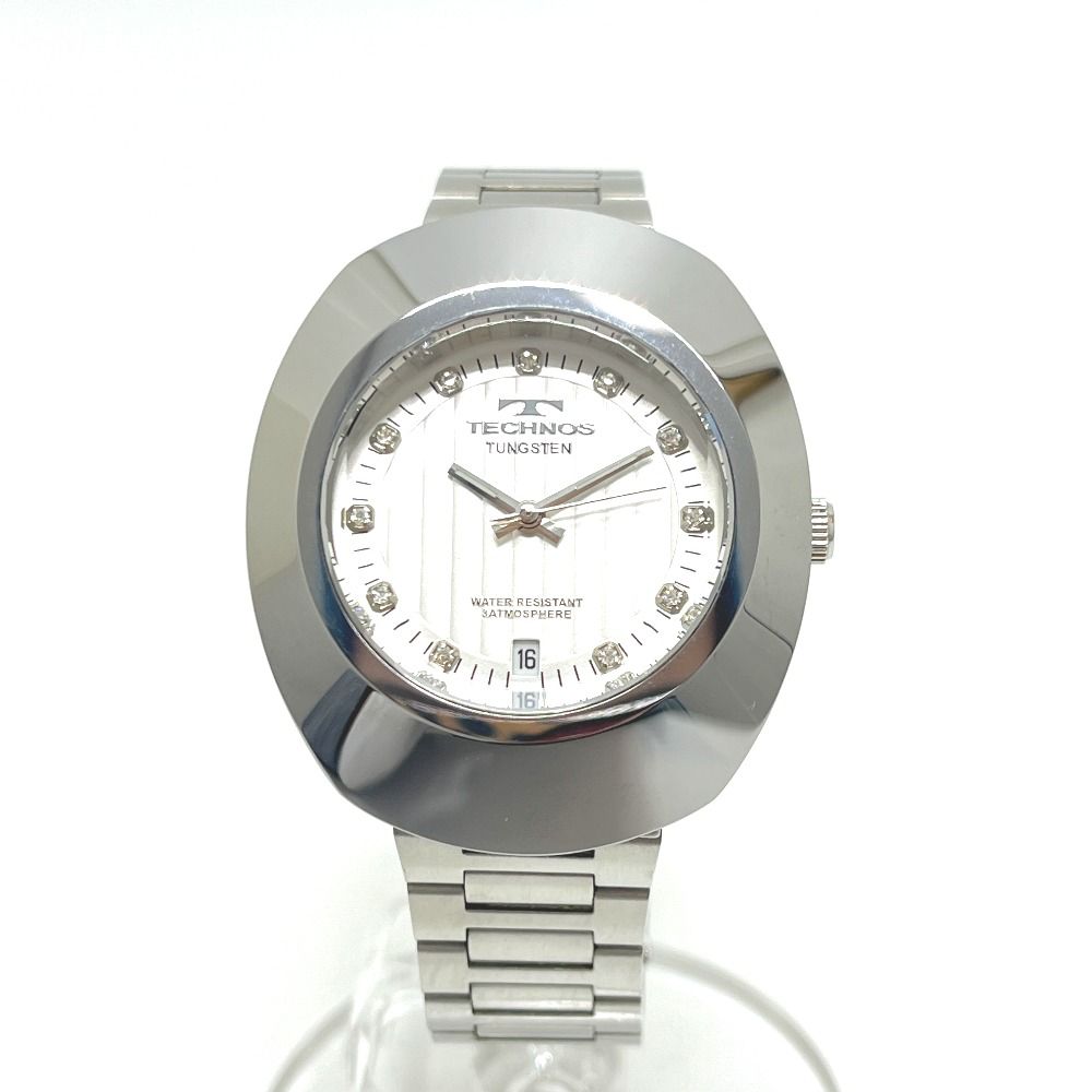 TECHNOS テクノス 腕時計 タングステン T 9 C 12 SS シルバー