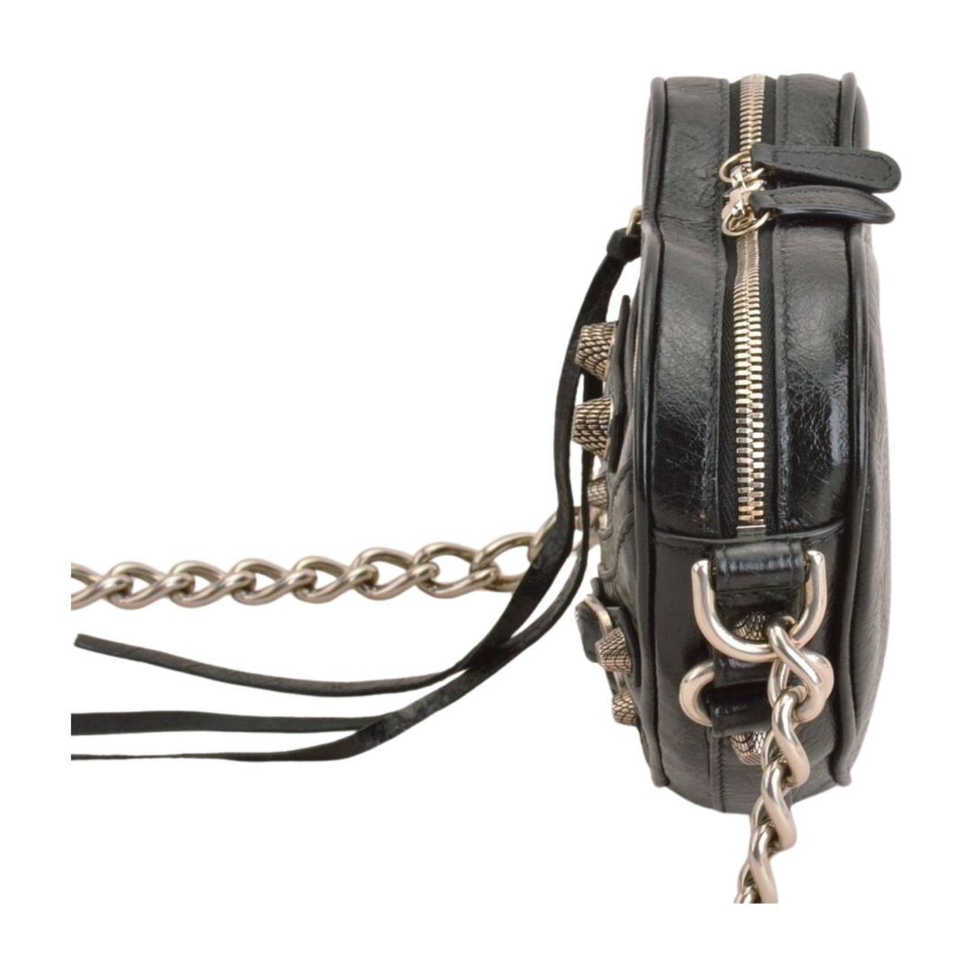 バレンシアガ BALENCIAGA  Le Cagole Heart ルカゴール ハート レザー ミニショルダーバッグ ブラック 722781 レディース F-YA1185 BALENCIAGA（バレンシアガ） Le Cagole Heart ルカゴール ハート