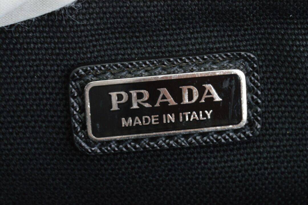 プラダ PRADA クラッチバッグ キャンバス 2NE053 010 F0002 ブラック