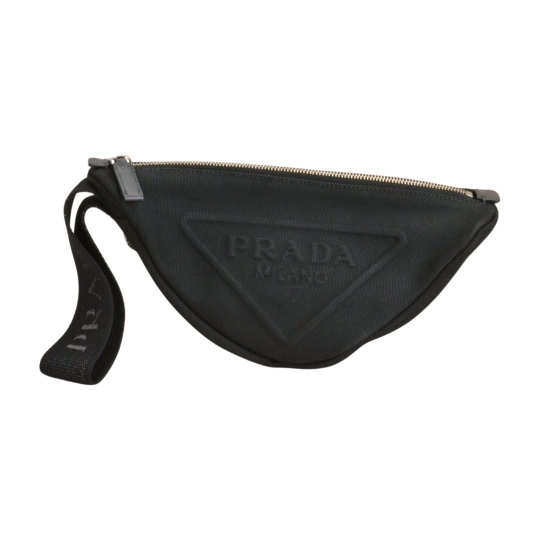 プラダ PRADA クラッチバッグ キャンバス 2 NE 053 010 F 0002 ブラック 黒 バッグ メンズ F-YA 1186