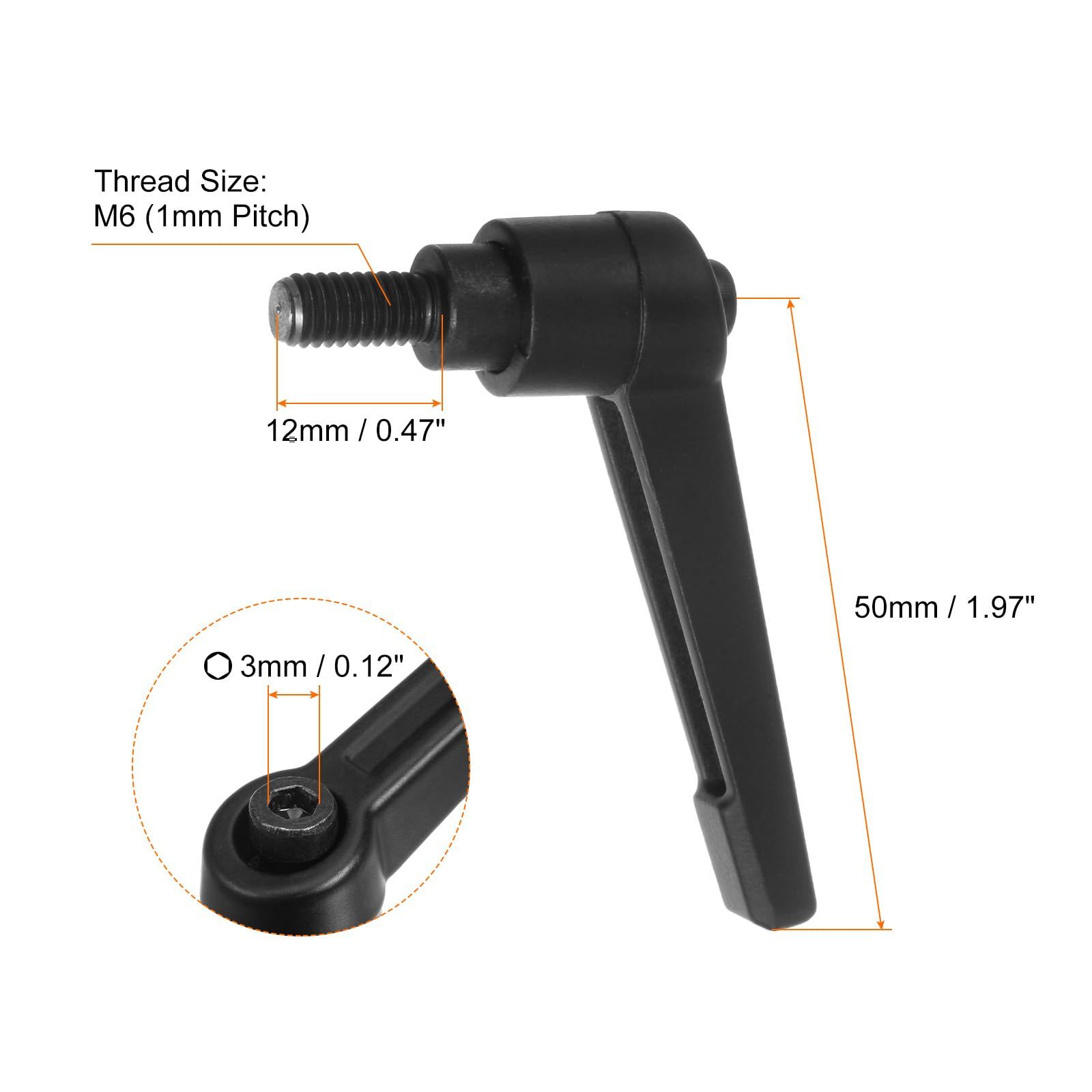 ハンドル M8 x 40mm 調整可能 クランプ レバー スレッド オス Amazon.co.jp: Keenso クランプレバー クランプ ハンドル M8 16/20/25