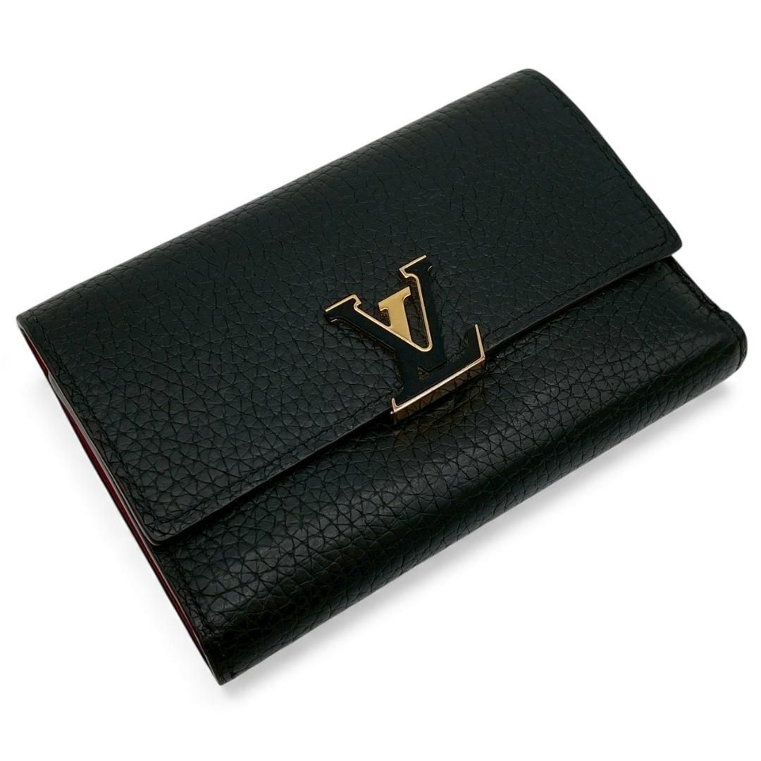 Y 超 ルイヴィトン Louis Vuitton 三つ折り財布 ポルトフォイユ カプシーヌ コンパクト