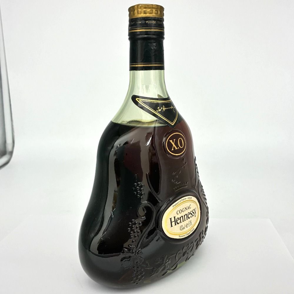 ヘネシー XO グリーンボトル 輸入ラベル 金キャップ コニャック