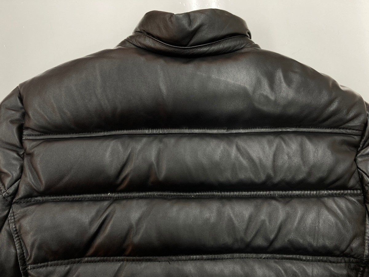 インディアンモーターサイクル リアルレザー ワッペン刺繍 ダウンジャケット M INDIAN MOTORCYCLE （インディアンモーターサイクル） ワッペン付き 本