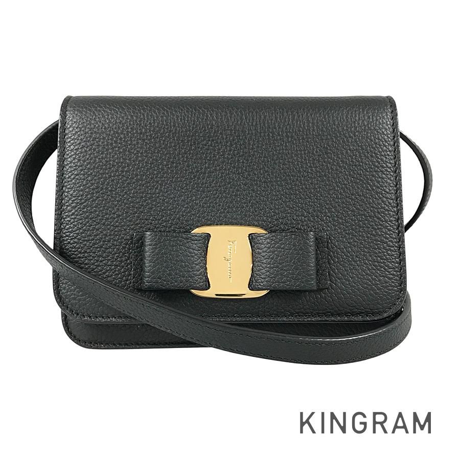 サルヴァトーレフェラガモ Salvatore Ferragamo ヴァラ 218374 レザー ショルダーバッグ sh