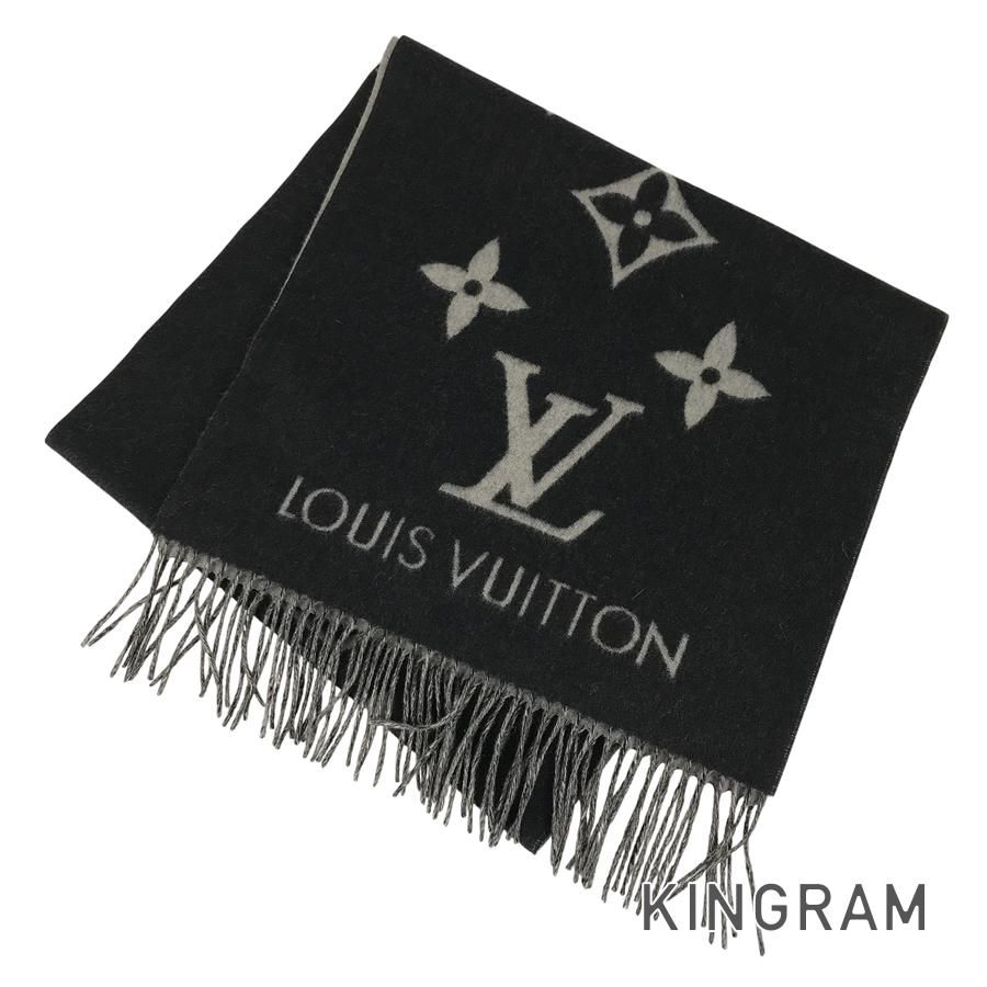 【中古】ルイヴィトン マフラー モノグラム　エシャルプレイキャビック ルイ・ヴィトン LOUIS VUITTON モノグラム エシャルプ レイキャビック