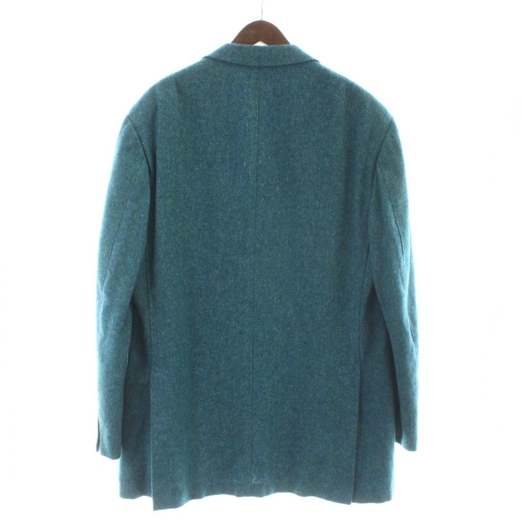 アルニス ARNYS ヴィンテージ テーラードジャケット シングル 混紡 多色糸 背抜き センターベンツ 本切羽 青 ブルー 緑 グリーン KW GY 62