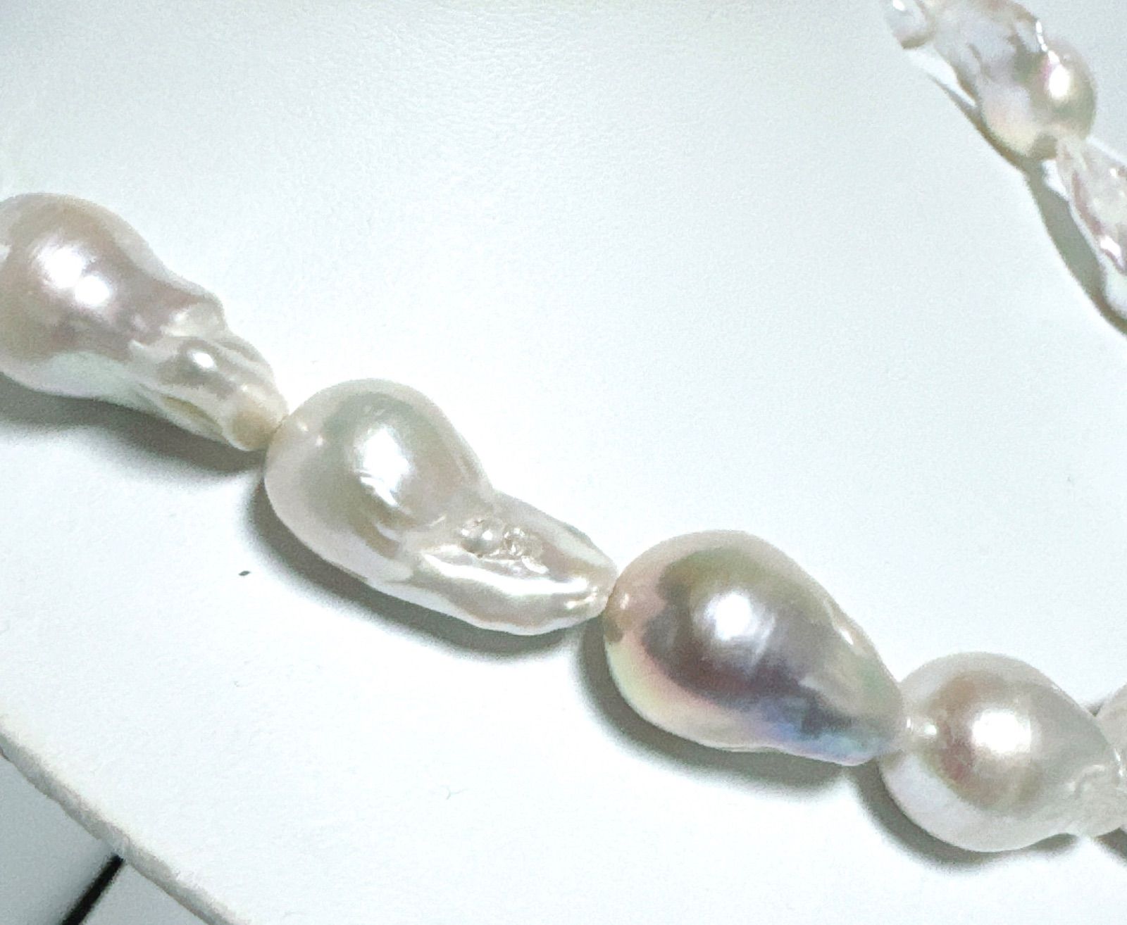 オイスターパール淡水パール美品オイスターパールネックレスNO25-2506