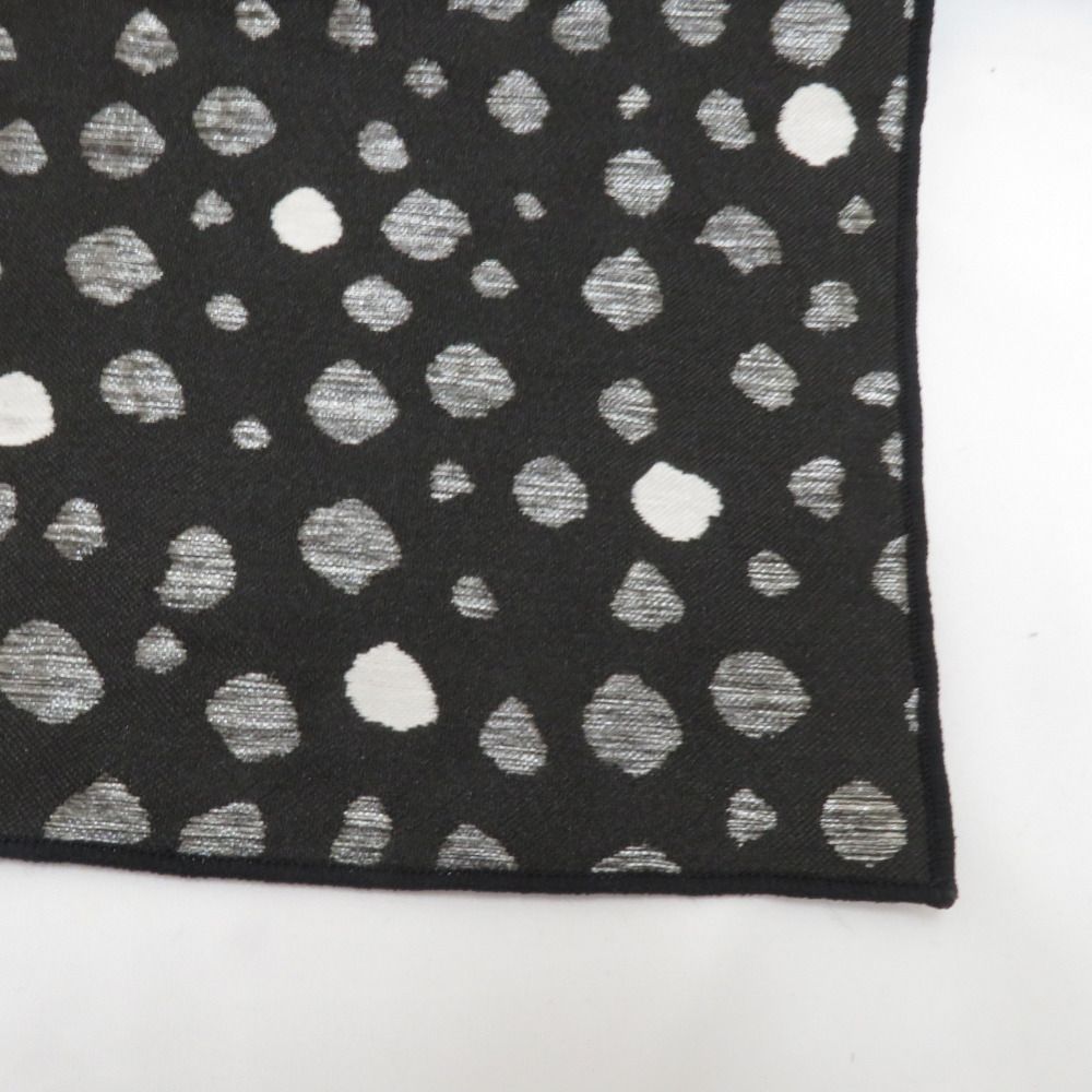 浴衣帯 兵児帯 大人兵児帯 黒×白×グレー ドット 小杉織物 大人用 カジュアル ポリエステル モノトーン 水玉 長さ400 cm 重ね着 口コミ多数