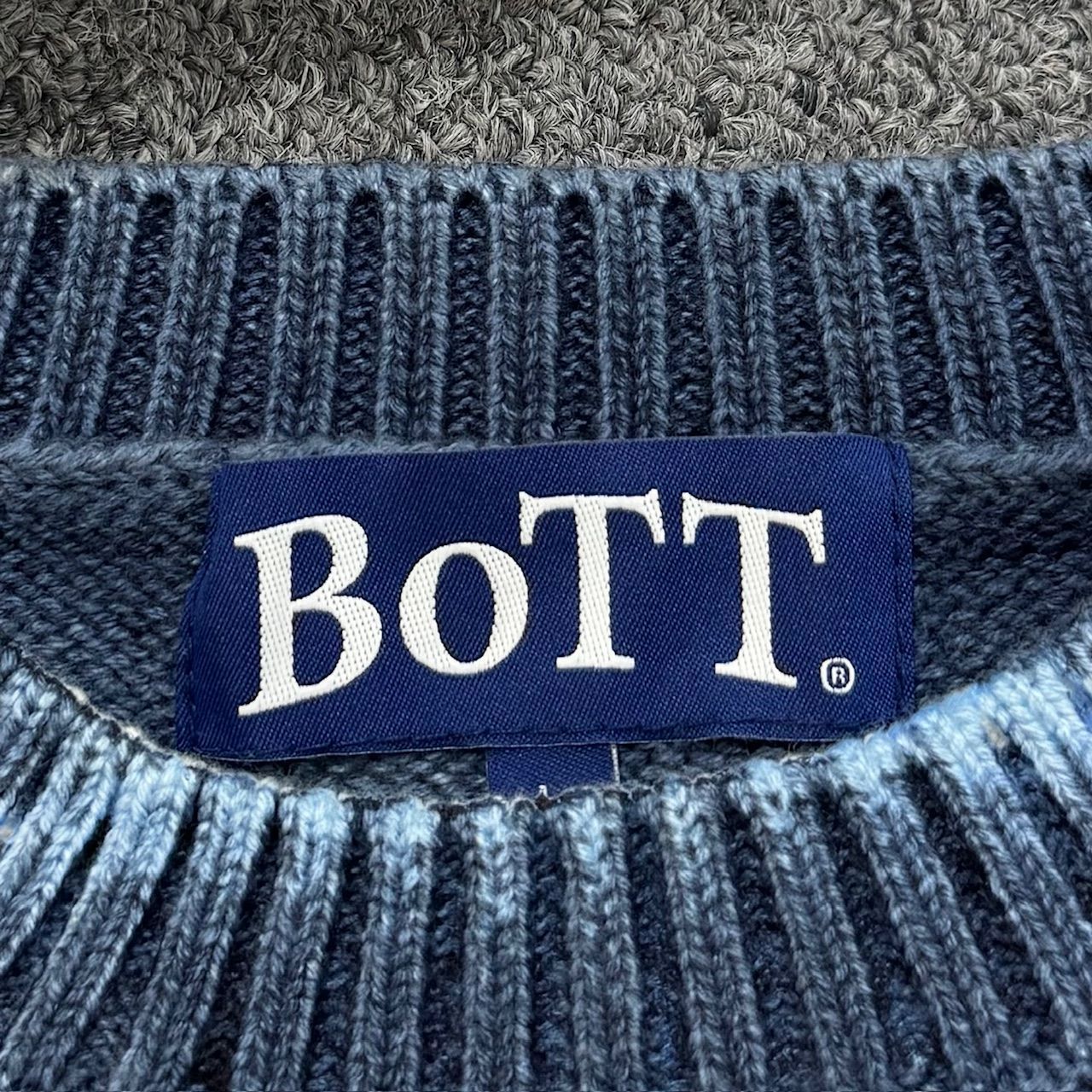 参考上代33000円 未使用 BoTT 24SS Gradation Cotton Sweat 